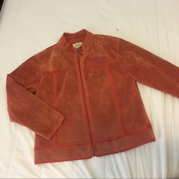 Cabela’s Pink Leather Jacket - Picture 1 of 8